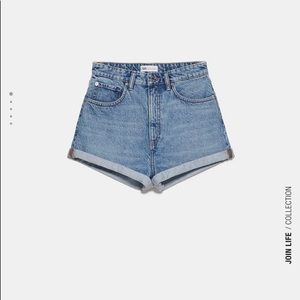 ZARA 90s ROLLED UP SHORTS